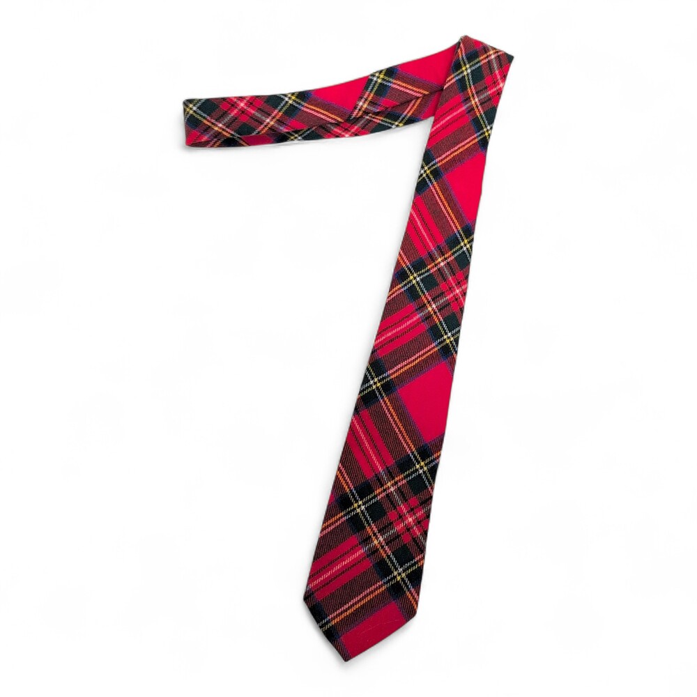 Kinloch Anderson Red Tartan Plaid Men's Tie
